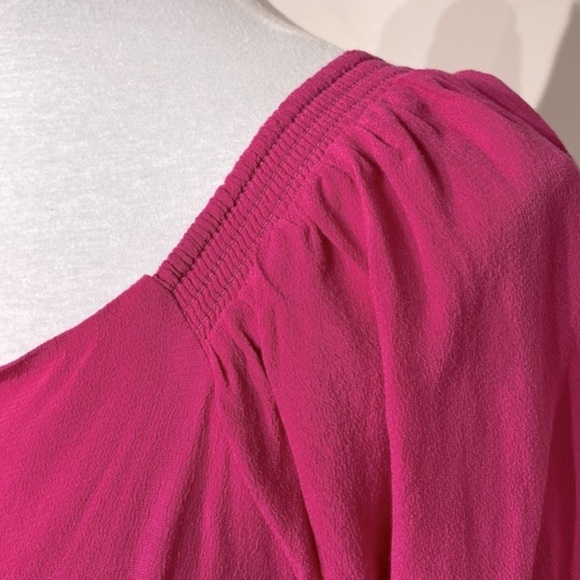 Maeve (Anthropologie) NWT Resort wrap short sleeve short dress in Pink size 8 - Picture 6 of 13